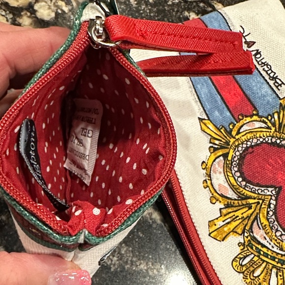 Brighton White Pouch with Heart and Gold Accents - Picture 8 of 8